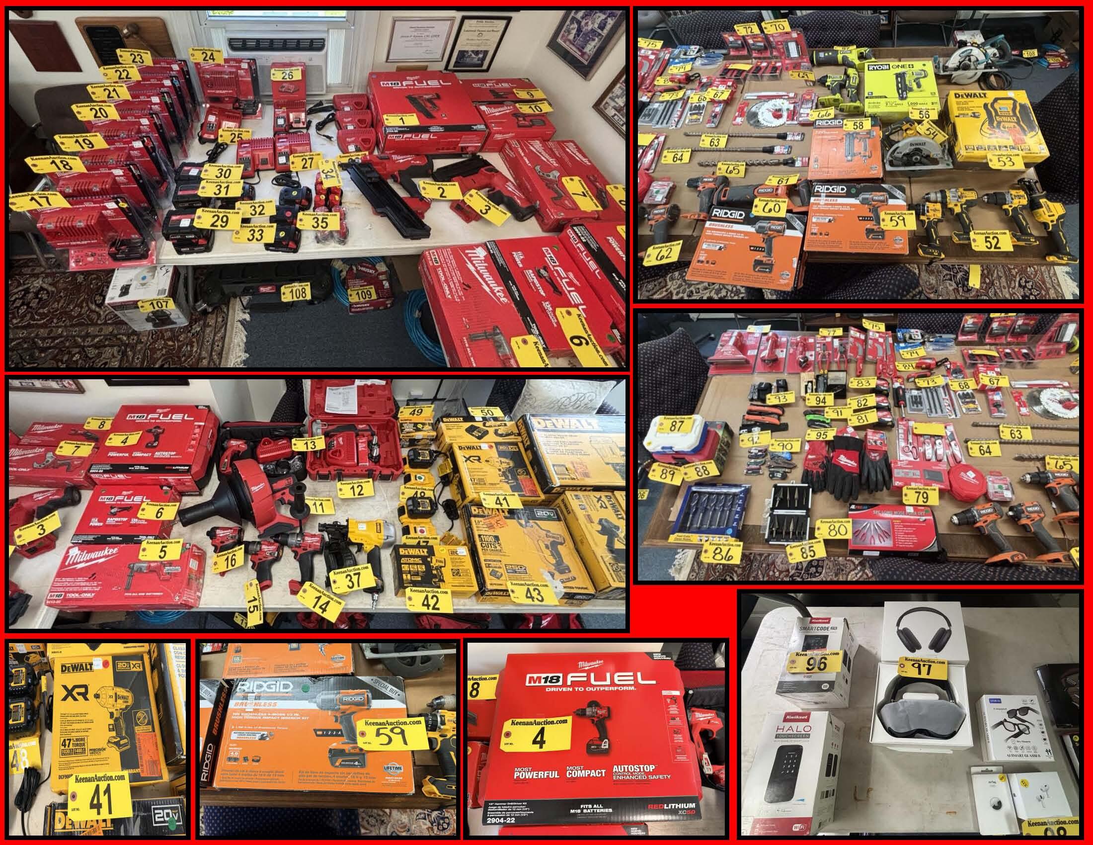 PUBLIC TIMED ONLINE AUCTION NEW POWER TOOLS & ACCESSORIES Auction