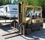 Hyster S80E forklift w/ grapple attachment