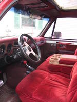 Interior of 85 Chevy K10 Short box Auction Photo
