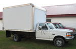 Lot 107 - 1996 Ford F350 w/ 12ft. American Cargo Box