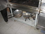 Stainless steel appliance stand, Auction Photo