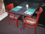 Single pedestal table, 30 x 24