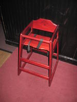 Wood high chair Auction Photo