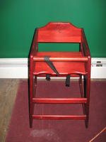 Wood high chair Auction Photo