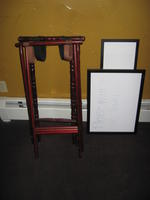 5-tray stands & 2-sign boards Auction Photo