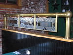Brass divider top, 7'w x 19 Auction Photo