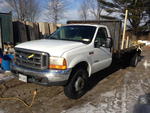2001 FORD F550 XL SUPER DUTY DIESEL FLATBED Auction Photo