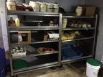(2) Stainless steel storage racks Auction Photo