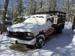 1997 GMC Sierra SL 3500 2wd Rack Body Dump Auction Photo