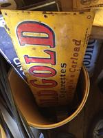 OLD GOLD METAL SIGN Auction Photo