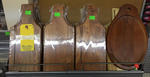 (16) WOODEN CHEESE BOARDS Auction Photo
