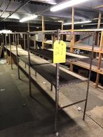 6 SECTIONS OF METAL PARTS SHELVING, 36'W X 84 Auction Photo