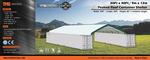 30' X 40' PEAK CEILING CONTAINER SHELTER Auction Photo