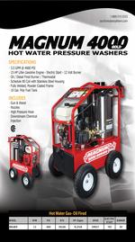 3-NEW MAGNUM 4000 GOLD HOT WATER PRESSURE WASHERS Auction Photo