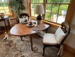 DROP LEAF TABLE & SIDE CHAIRS Auction Photo