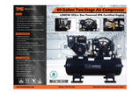 40-GALLON 2-STAGE TRUCK MOUNTED AIR COMPRESSOR